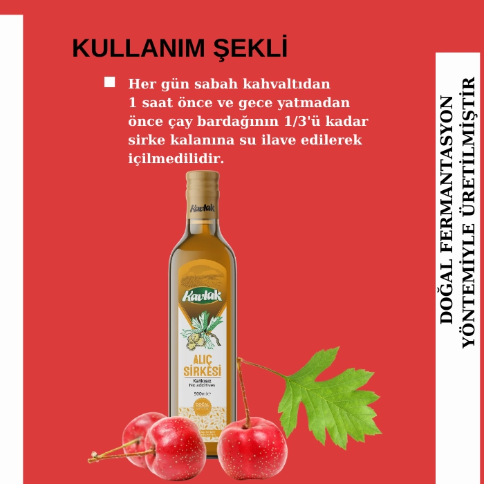 Alıç Doğal Fermantasyon Detox Sirke 500ml