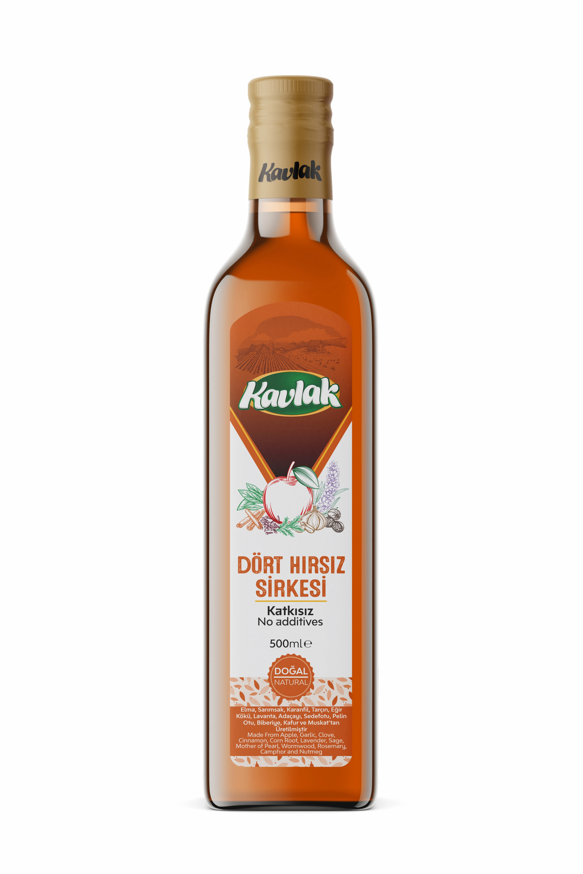Dört Hırsız Doğal Fermantasyon Detox Sirke 500ml